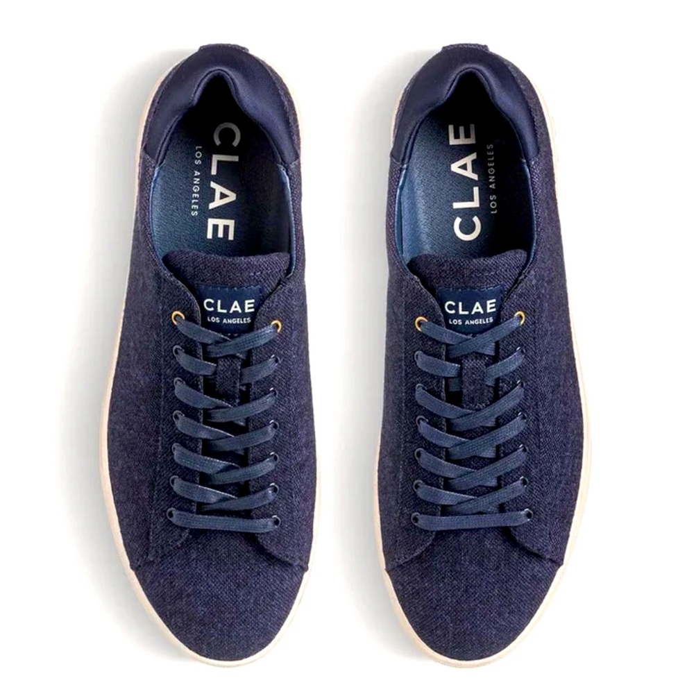 Clae Men's Navy Blue Low-Top Sneakers